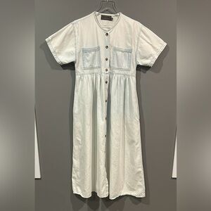 Vintage higher state denim wash dress
Size M